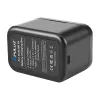Custodia di ricarica Puluz PU999B per Insta360 X4 — nera, per batterie della fotocamera e schede di memoria