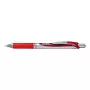 Penna a scatto con clip retrattile Pentel Energel XM Klick rossa