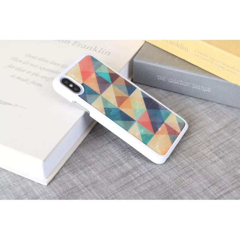 Custodia protettiva iKins per iPhone XS/S Mosaik bianco