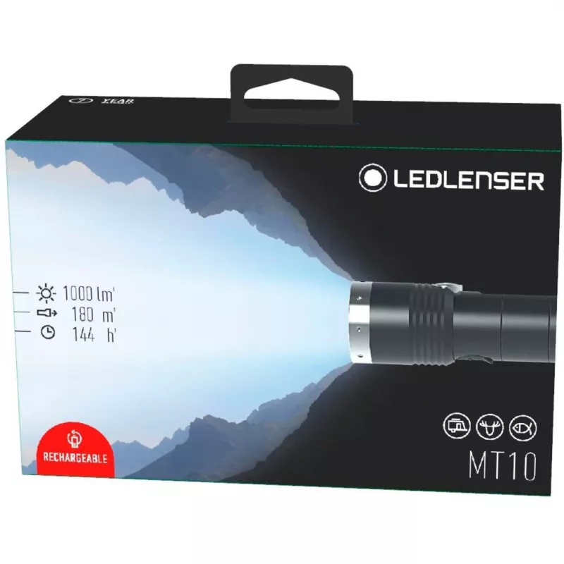 Torcia portatile Ledlenser MT10 nero argento