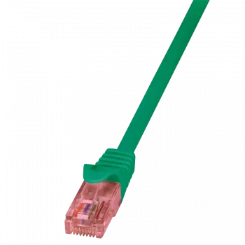 Cavo di rete LOGILINK 0,25 m Cat6 U/UTP con connettori maschi RJ-45, verde