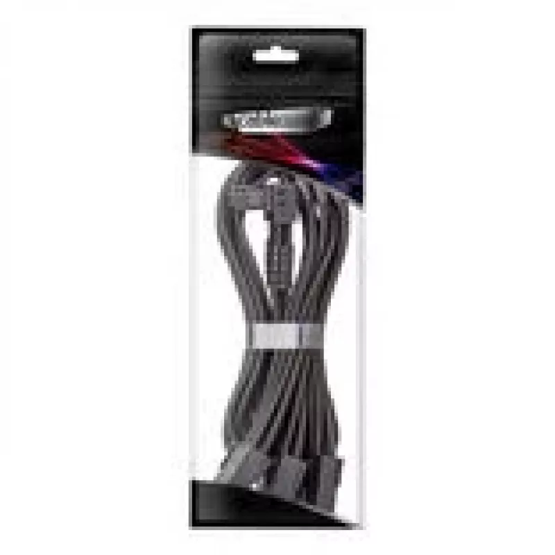 Cavo ModMesh 12V 2x6 a 3x 8 pin con guaina, CableMod StealthSense (nero), variante A