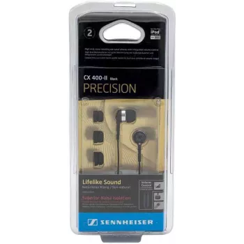 Cuffie in-ear Sennheiser CX 400-II nero — auricolari con filo con isolamento acustico