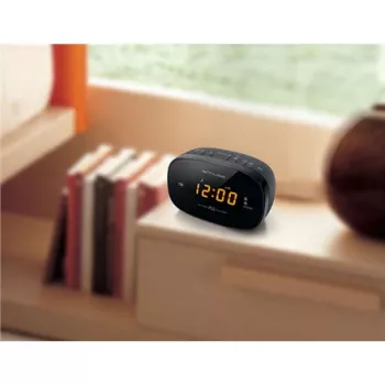 Orologio radio Muse M-150CR con sintonizzatore FM-PLL, display LED 1,52 cm, sveglia (radio/cicalino), AC 230V/AA batterie