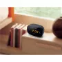 Muse M-150CR radiosveglia, PLL FM, display LED ambra con dimmer, allarme (radio/cicalino), 230 V con backup 2x AAA, nera