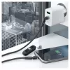 Cavo USB RealPower MagneticCharge2 1m nero ricarica rapida trasferimento dati