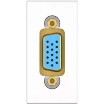 Kindermann Konnect flex 45 click VGA 1 m - snap-in modulare per faceplate