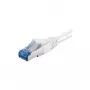 Wentronic Goobay Cavo patch CAT 6a, S/FTP (PiMF), bianco, 2 m – LSZH senza alogeni, rame (93749)
