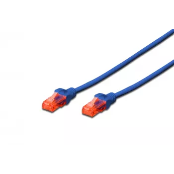 Cavo di rete Digitus CAT 6 U/UTP RJ-45 Cat6 0,25 m blu