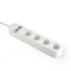 Ciabatta intelligente Gembird TSL-PS-S4U-01-W 4 uscite AC 3880 W bianco