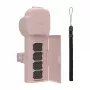 Custodia protettiva Sunnylife con cinturino e tracolla per Osmo Pocket 3 (rosa)