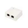 Presa di rete da parete Extralink EX.9649 — 2x RJ45 Cat5e STP