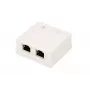 Presa di rete da parete Extralink EX.9649 — 2x RJ45 Cat5e STP