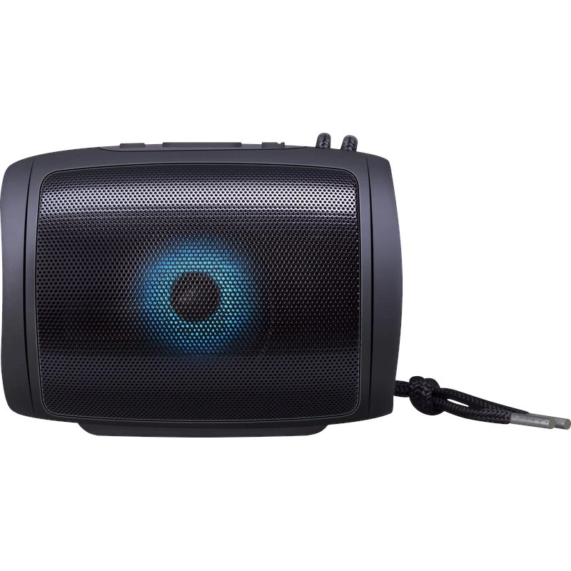 DEFENDER Enjoy S200 65200 altoparlante Bluetooth portatile, TWS, 5 W, luce LED, FM, microSD, batteria da 10 h, nero