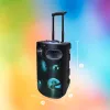 Altoparlante karaoke Bluetooth portatile MANTA SPK0803B140 140W, a batteria, MIC/USB/microSD, FM, equalizzatore, ruote