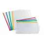 Cartella Forpus, A4, con varie chiusure zip, trasparente 0819-001