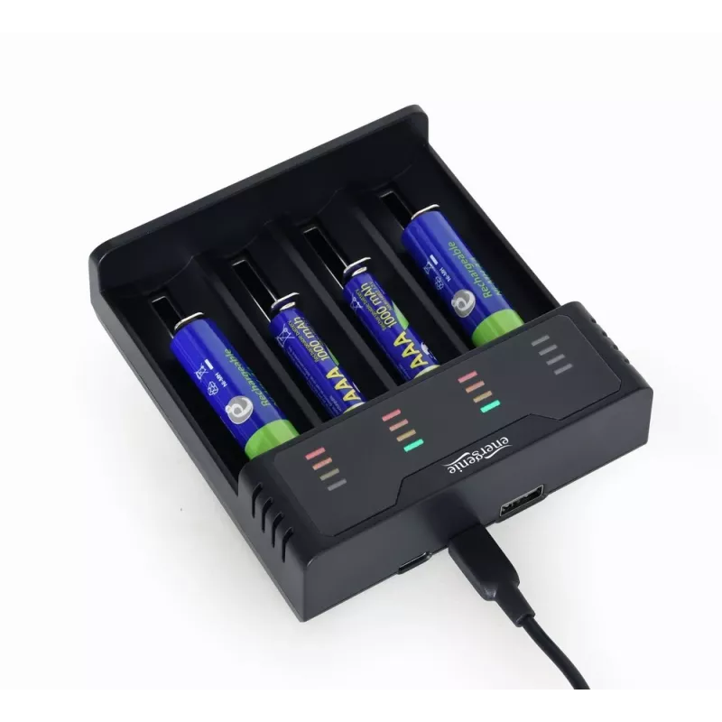 Caricabatterie Gembird BC-USB-02 USB litio-ioni NiCd NiMH