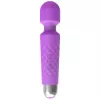 Massaggiatore clitorideo Erolab Wand-M viola ricaricabile impermeabile