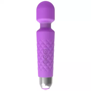 Massaggiatore clitorideo Erolab Wand-M viola ricaricabile impermeabile