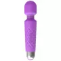 Massaggiatore clitorideo Erolab Wand-M viola ricaricabile impermeabile