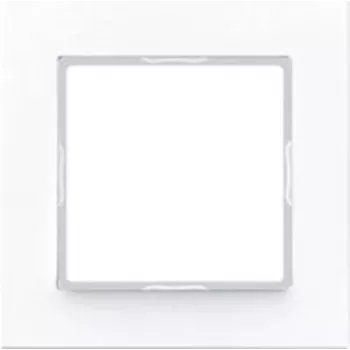 Placca per interruttore a parete JUNG AC 581 WW bianco, duroplasto, 84×84 mm