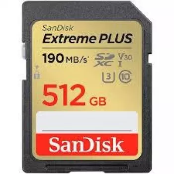 Scheda di memoria SANDISK 512GB UHS-I SDSDXWV-512G-GNCIN — 512 GB, UHS-I, fino a 100 MB/s in lettura, fino a 90 MB/s in scrittura