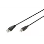 Assmann cavo di collegamento USB. Type-A - B M/M. 1,0m. compatibile USB 2.0. UL. nero (AK-300102-010-S)