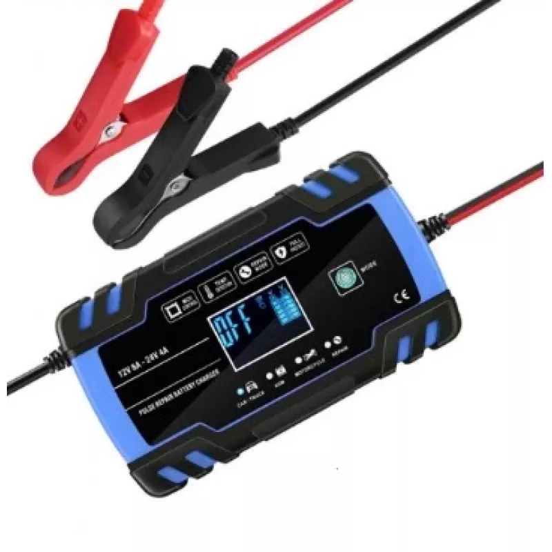 Extralink | Caricabatterie automatico | per batteria 12/24V 8A blu