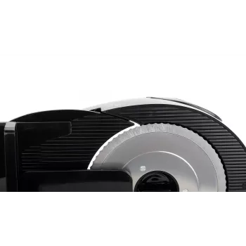 Affettatrice elettrica da tavolo SMAPP 294.5 – 300 W, spessore di taglio 1–15 mm, lama in acciaio inox, sicurezza bambini, bianco