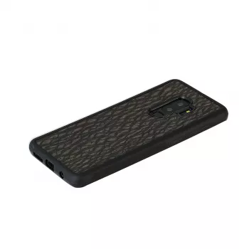 Custodia per smartphone man and wood per Galaxy S9 Plus – carbon nero