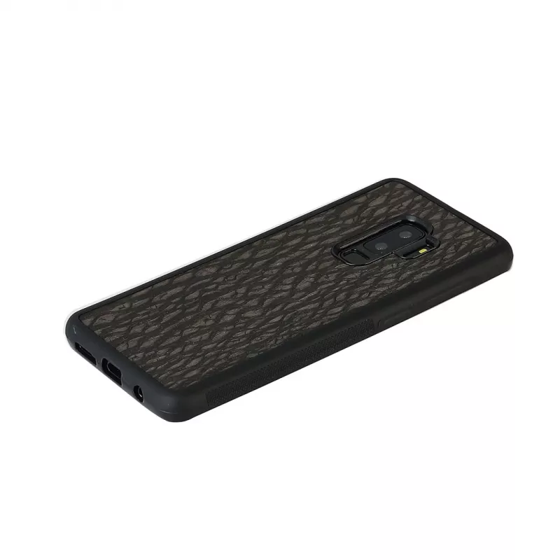 Custodia per smartphone man and wood per Galaxy S9 Plus – carbon nero