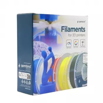 Bobina di filamento Gembird PLA 1,75 mm rosso 1 kg per stampa 3D