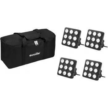 Set pannelli LED per feste EUROLITE 20000962 RGB UV — pannelli LED multicolore con luce RGB e UV
