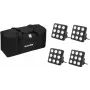 Set pannelli LED per feste EUROLITE 20000962 RGB UV — pannelli LED multicolore con luce RGB e UV