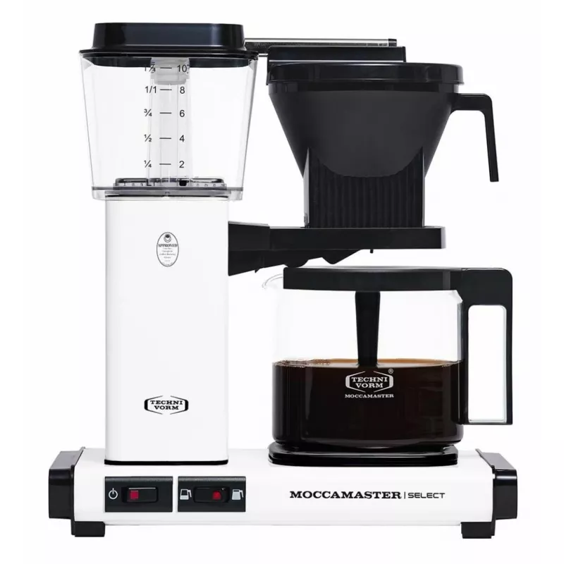Moccamaster KBG Select macchina per caffè bianco opaco