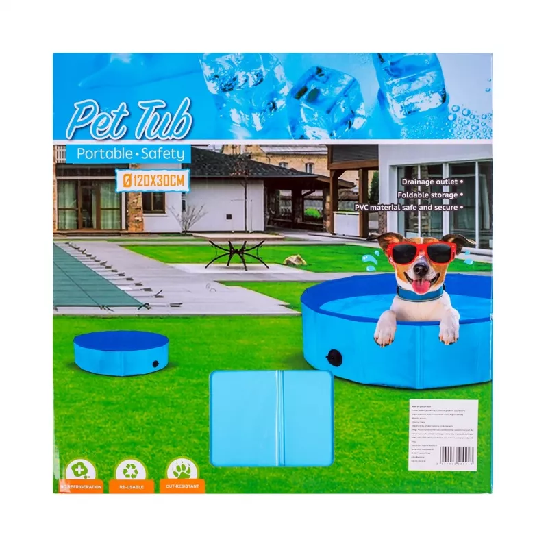Piscina pieghevole per cani - 120x30cm
