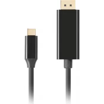 Cavo LANBERG USB-C connettore maschio -> DisplayPort connettore maschio 0,5 m 4K 60Hz nero