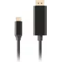 Cavo LANBERG USB-C connettore maschio -> DisplayPort connettore maschio 0,5 m 4K 60Hz nero