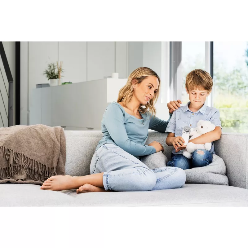 Inalatore Beurer IH 57 con maschera per adulti e bambini, a batteria
