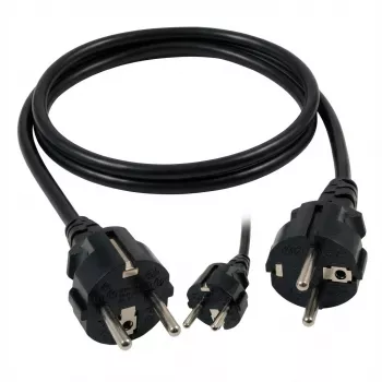 Cavo di alimentazione EFB-Elektronik spina Schuko 90° - C13 90°, nero, 3,0 m, 3 x 1,00 mm² produttore: EFB Elektronik (EK535.3)