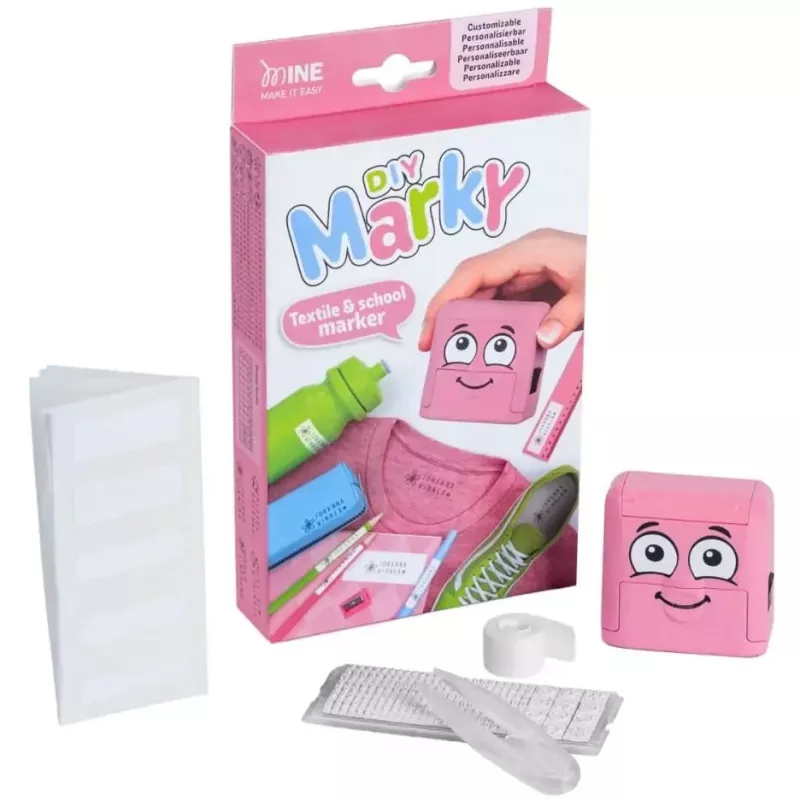 Colop Marky timbro rettangolare rosa per carta e tessuto