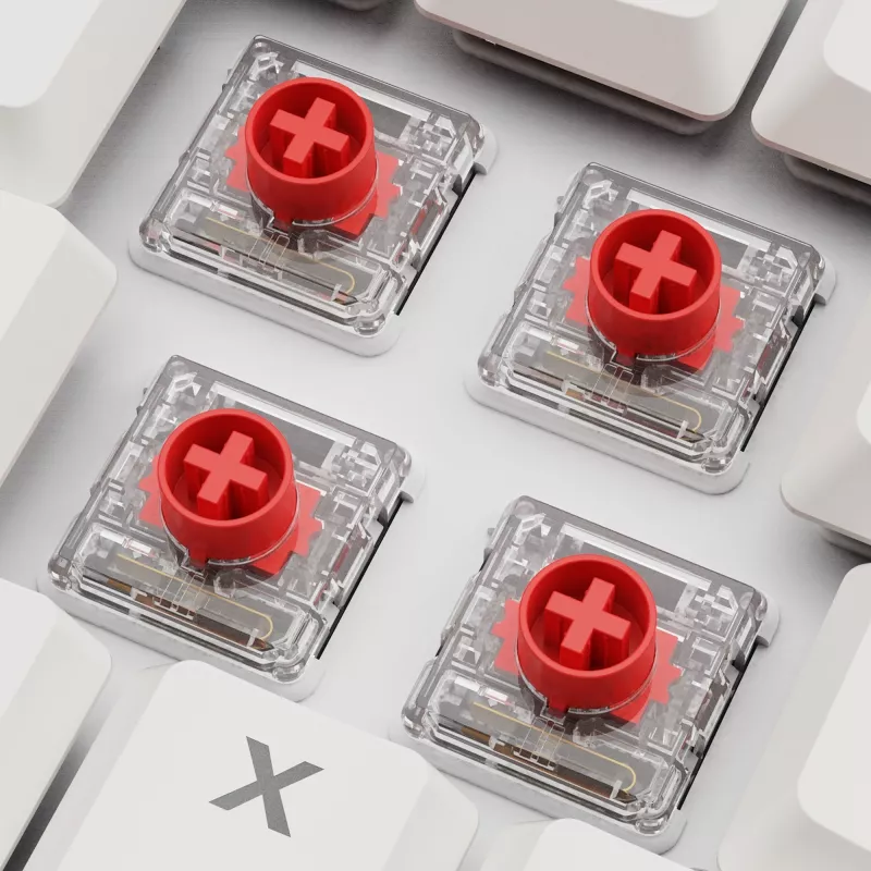Sharkoon PureWriter W65 tastiera wireless, QWERTZ tedesca, bianca, Kailh Choc V2 Red