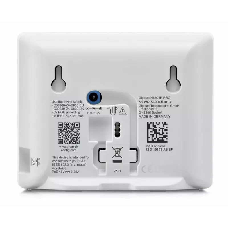 Gigaset N530 IP PRO + S700H PRO telefono DECT identificazione chiamante antracite