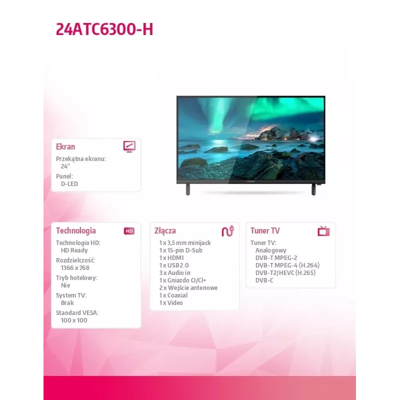 TV LED Allview 24ATC6300-H 24