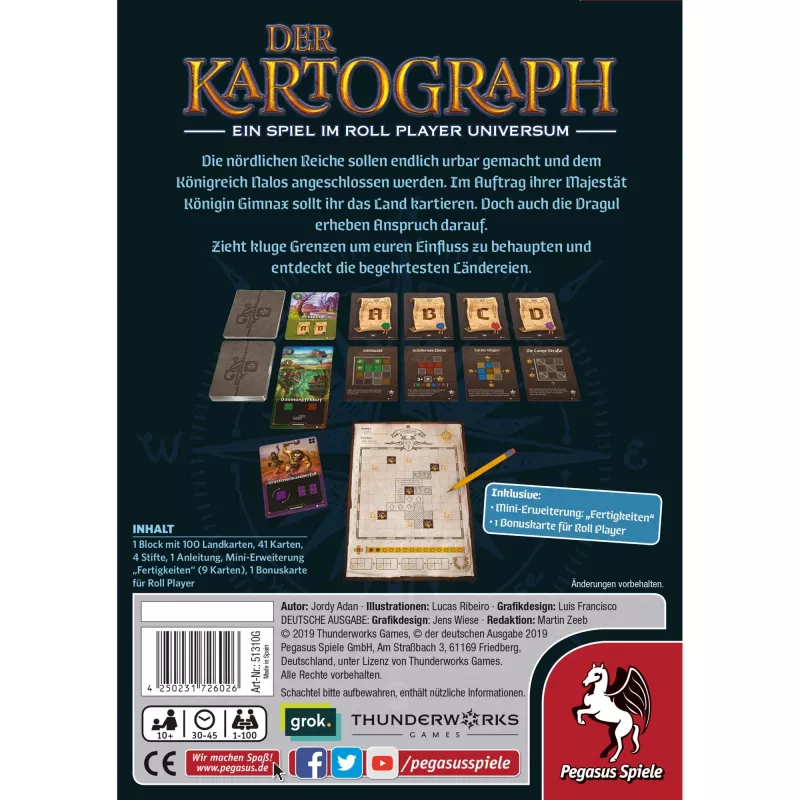 Der Kartograph, gioco per famiglie