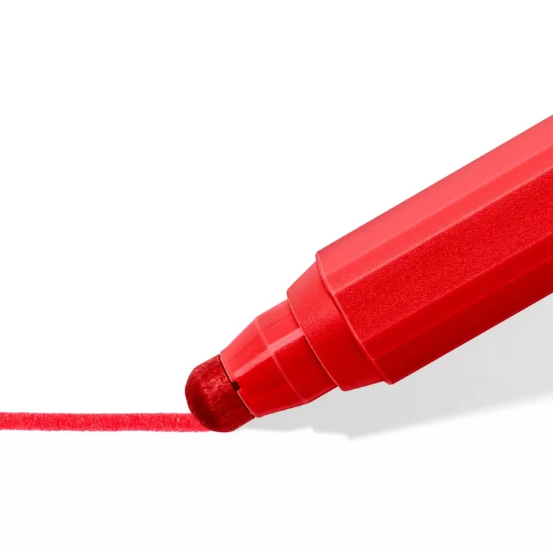 Pennarelli Staedtler 329 C6 — 6 colori (blu, marrone, verde, rosa, rosso, giallo), punta grossa