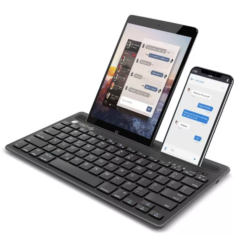 Techly ICTBK102U tastiera universale Bluetooth QWERTY inglese nero