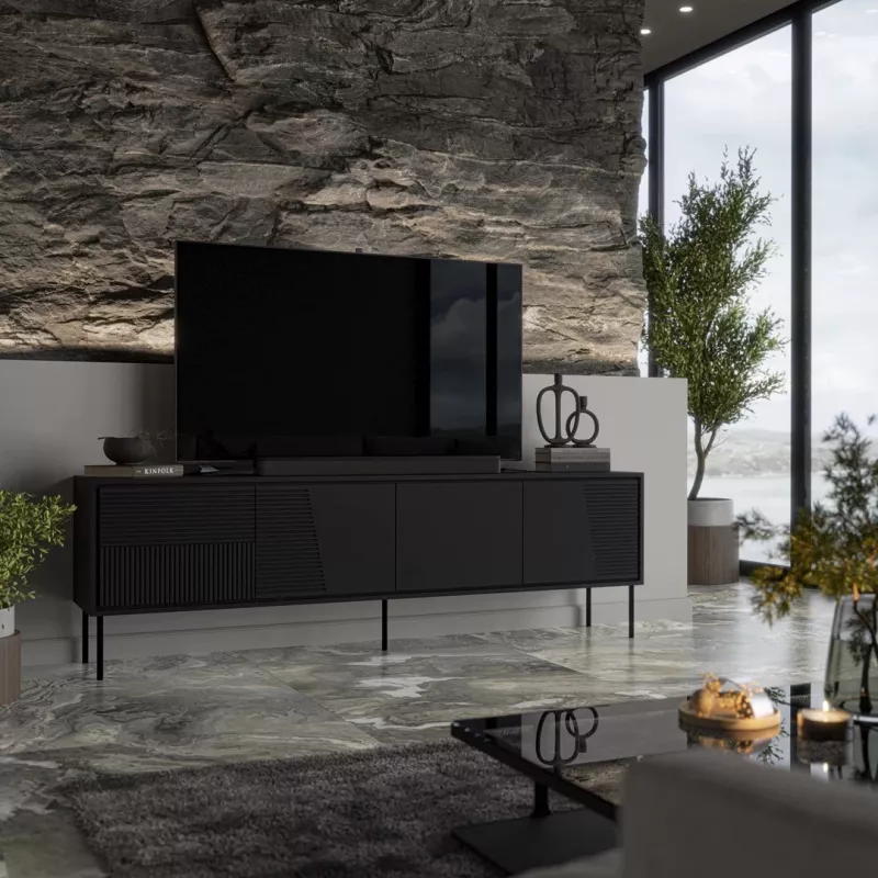Mobile RTV ABI 4D 200x38x62 nero opaco