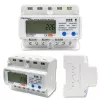Contatore di energia trifase QOLTEC 50883 Wi‑Fi 400V con display LCD