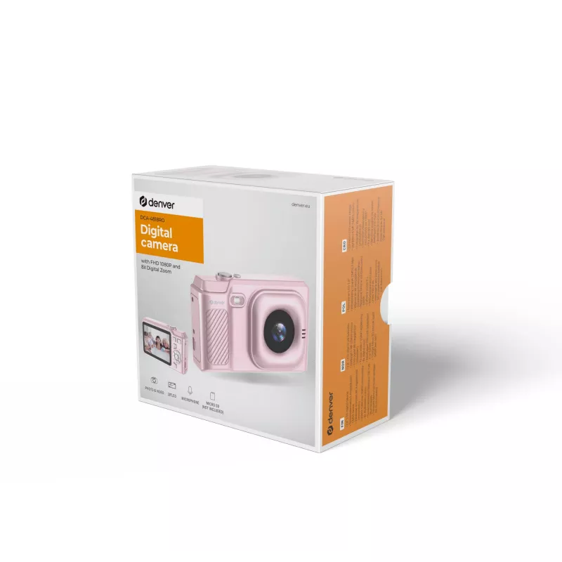 Fotocamera compatta Denver DCA-4818 rosa 5 MP Full HD zoom 16x